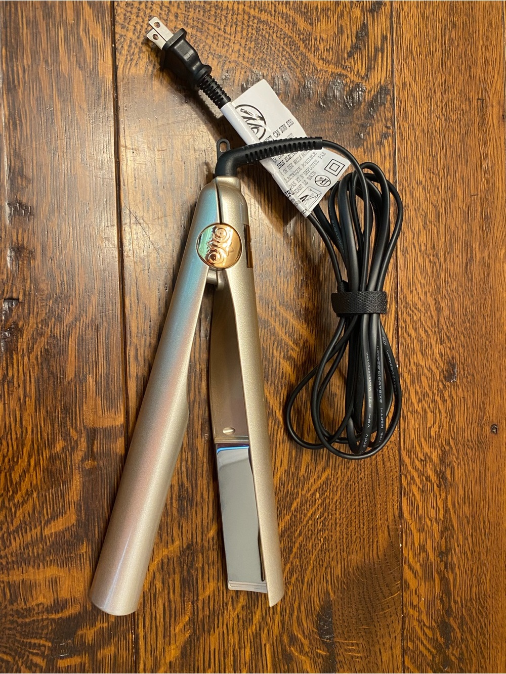 TYME Iridescent Gold Hair Straightening Iron
